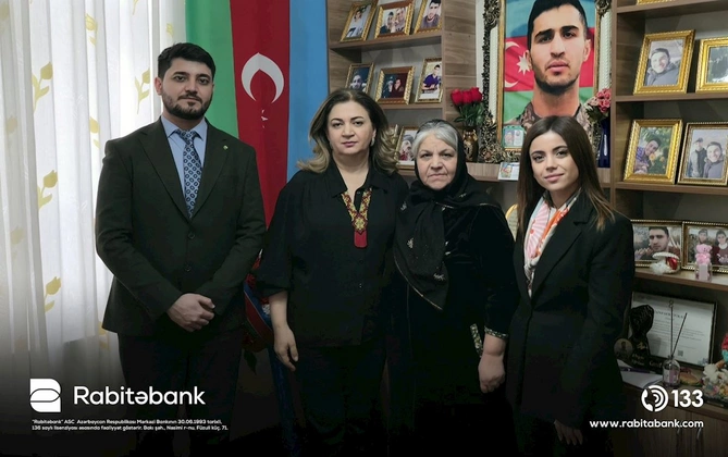 Rabitəbank Ramazan və Novruz bayramı ərəfəsində şəhid ailələrini ziyarət edib — FOTOLAR
