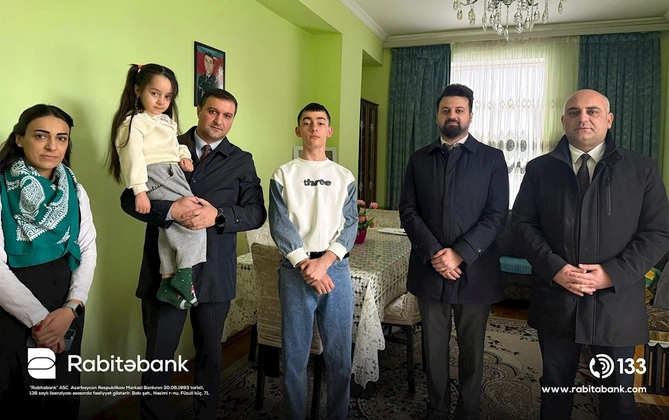 Rabitəbank Ramazan və Novruz bayramı ərəfəsində şəhid ailələrini ziyarət edib — FOTOLAR