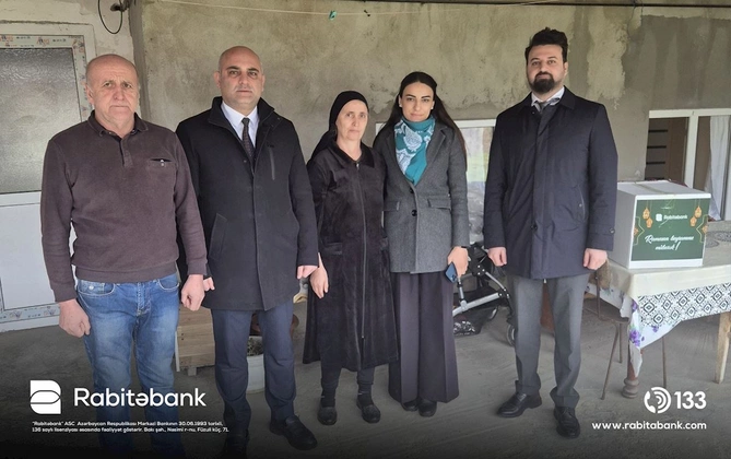 Rabitəbank Ramazan və Novruz bayramı ərəfəsində şəhid ailələrini ziyarət edib — FOTOLAR