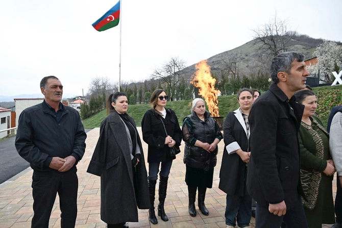Prezidentlə xanımı Xocavəndə getdi — FOTOLAR