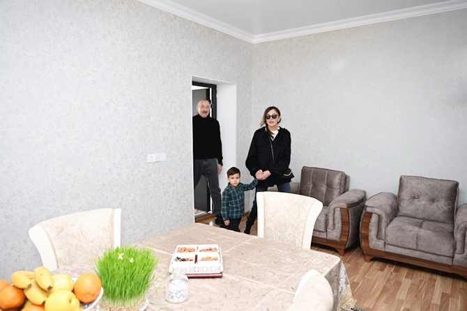 Prezidentlə xanımı Xocavəndə getdi — FOTOLAR