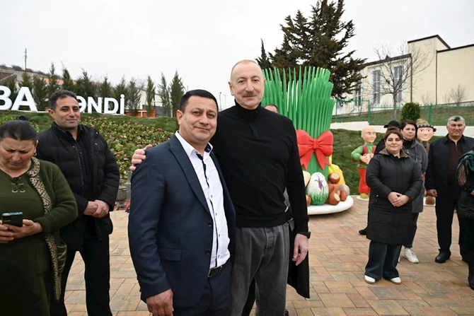 Prezidentlə xanımı Xocavəndə getdi — FOTOLAR