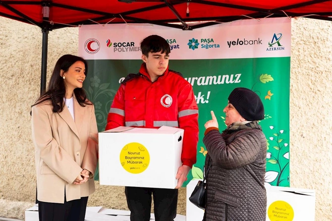 Yelo Bank-dan aztəminatlı ailələrə bayram sevinci — FOTOLAR Yelo Bank-dan aztəminatlı ailələrə bayram sevinci — FOTOLAR