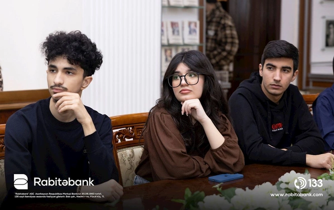 Rabitəbank Qlobal Pul Həftəsi 2026 çərçivəsində tələbələr üçün maarifləndirici təşəkküslə çıxış edib — FOTOLAR