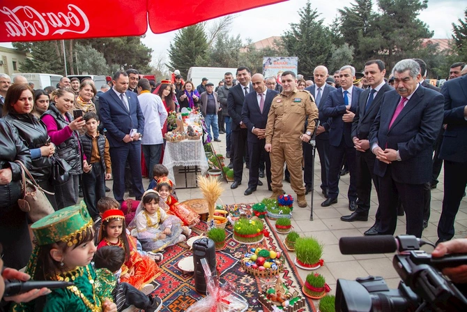 Salyanda Novruz bayramı münasibətilə ümumrayon tədbiri keçirildi — FOTOLAR