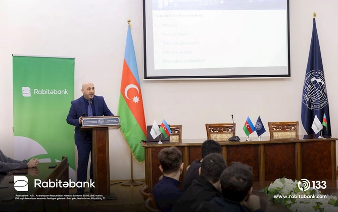 Rabitəbank Qlobal Pul Həftəsi 2026 çərçivəsində tələbələr üçün maarifləndirici təşəkküslə çıxış edib — FOTOLAR