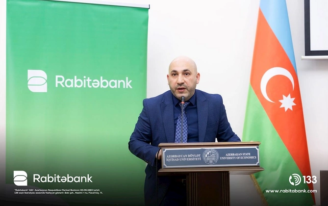Rabitəbank Qlobal Pul Həftəsi 2026 çərçivəsində tələbələr üçün maarifləndirici təşəkküslə çıxış edib — FOTOLAR