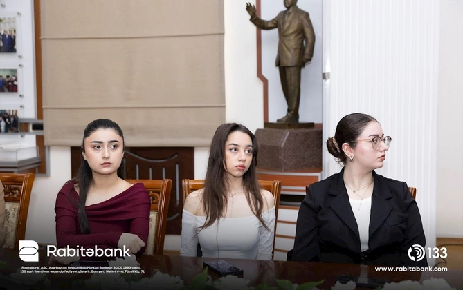 Rabitəbank Qlobal Pul Həftəsi 2026 çərçivəsində tələbələr üçün maarifləndirici təşəkküslə çıxış edib — FOTOLAR
