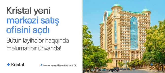 20-30 mart tarixləri arasında Kristalın bütün satış ofisləri fəaliyyət göstərəcək!