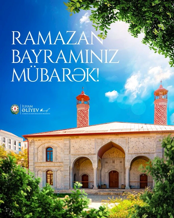 Prezident İlham Əliyevin sosial media hesablarında Ramazan bayramı münasibətilə paylaşım edilib