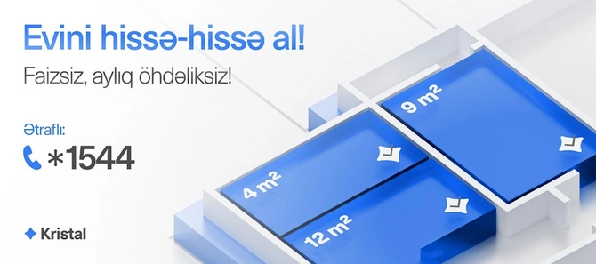 20-30 mart tarixləri arasında Kristalın bütün satış ofisləri fəaliyyət göstərəcək!