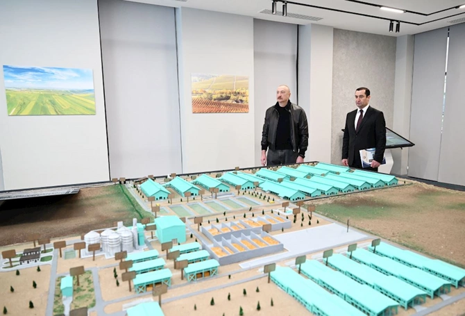 Prezident Şamaxıda Şirvan Aqro heyvandarlıq kompleksinin açılışında iştirak etdi — FOTOLAR