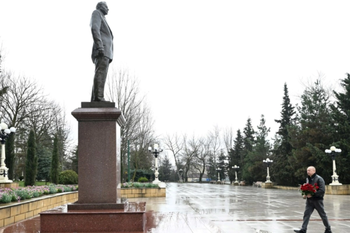 İlham Əliyev Şamaxıdadır — FOTOLAR