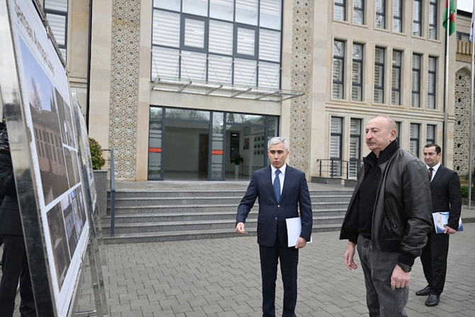 İlham Əliyev Şamaxı Avropa liseyinin yeni binasının açılışında iştirak etdi — FOTOLAR İlham Əliyev Şamaxı Avropa liseyinin yeni binasının açılışında iştirak etdi — FOTOLAR