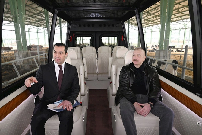 Prezident Şamaxıda Şirvan Aqro heyvandarlıq kompleksinin açılışında iştirak etdi — FOTOLAR