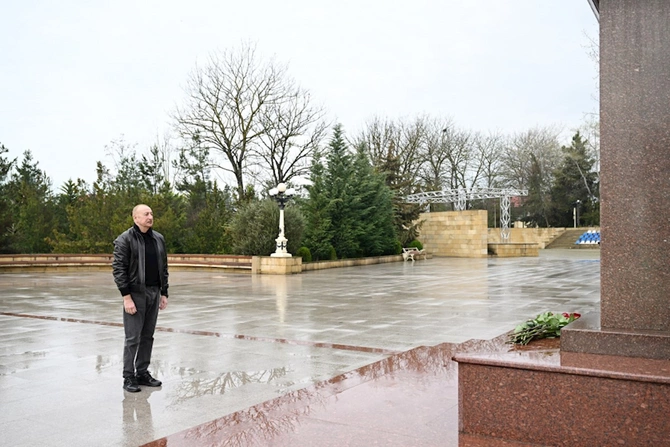 İlham Əliyev Şamaxıdadır — FOTOLAR