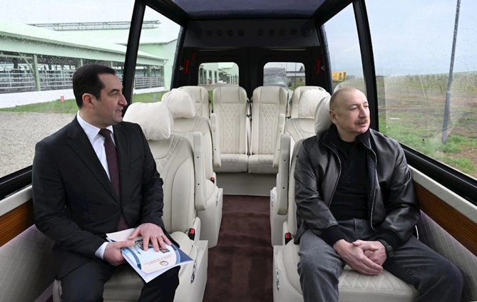 Prezident Şamaxıda Şirvan Aqro heyvandarlıq kompleksinin açılışında iştirak etdi — FOTOLAR