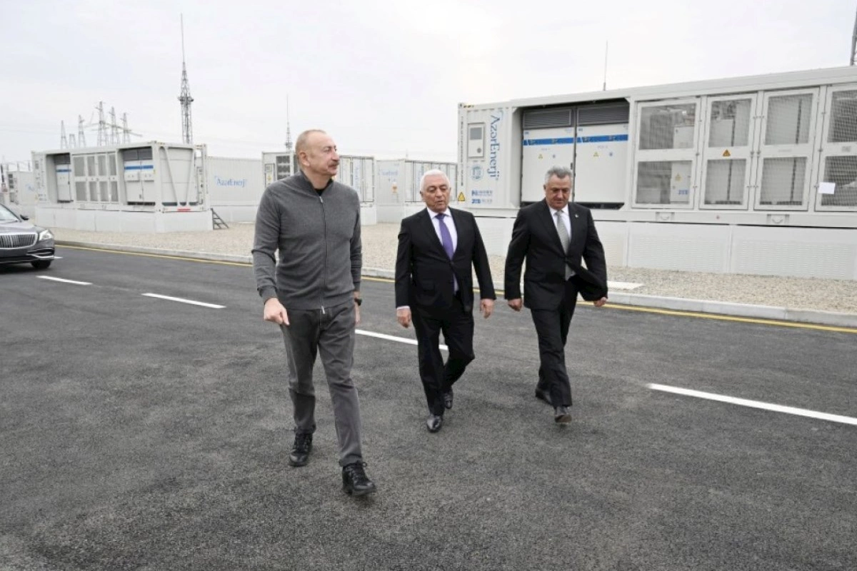 Prezident “Abşeron” Batareya Enerji Saxlanc Mərkəzinin açılışında iştirak edib