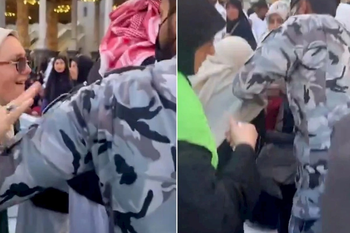 Kəbədə qalmaqal: Qadını hicabından dartıb apardılar — Səbəb