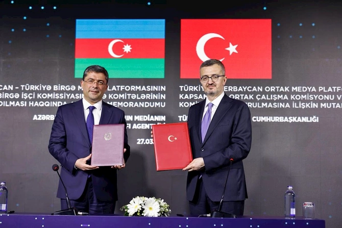 Əhməd İsmayılov Burhanettin Duranla Anlaşma Memorandumu imzalayıb — FOTOLAR
