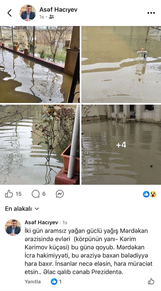 MTRŞ-nın eks-aparat rəhbərinin villasını su apardı — FOTOLAR MTRŞ-nın eks-aparat rəhbərinin villasını su apardı — FOTOLAR