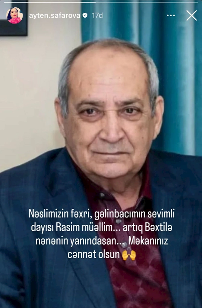 Bu məşhur aparıcı Rasim Balayevin qohumu imiş — FOTO Bu məşhur aparıcı Rasim Balayevin qohumu imiş — FOTO