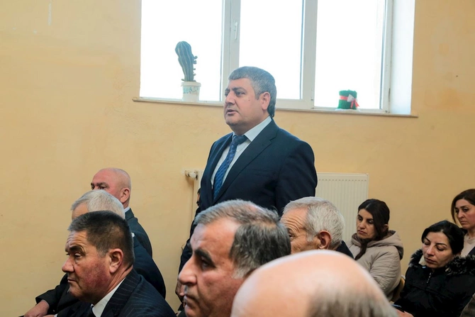 Rüstəm Xəlilov Quyçu kənd sakinləri ilə görüşüb — FOTOLAR