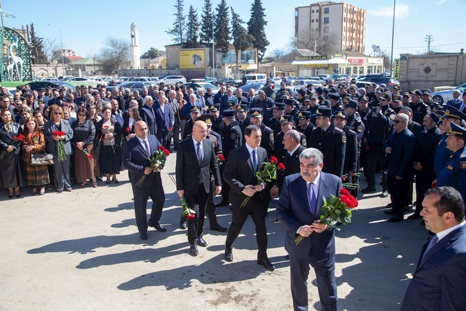Salyanda 31 Mart-Azərbaycanlıların Soyqırımı Günü dərin hüznlə qeyd olundu — FOTOLAR
