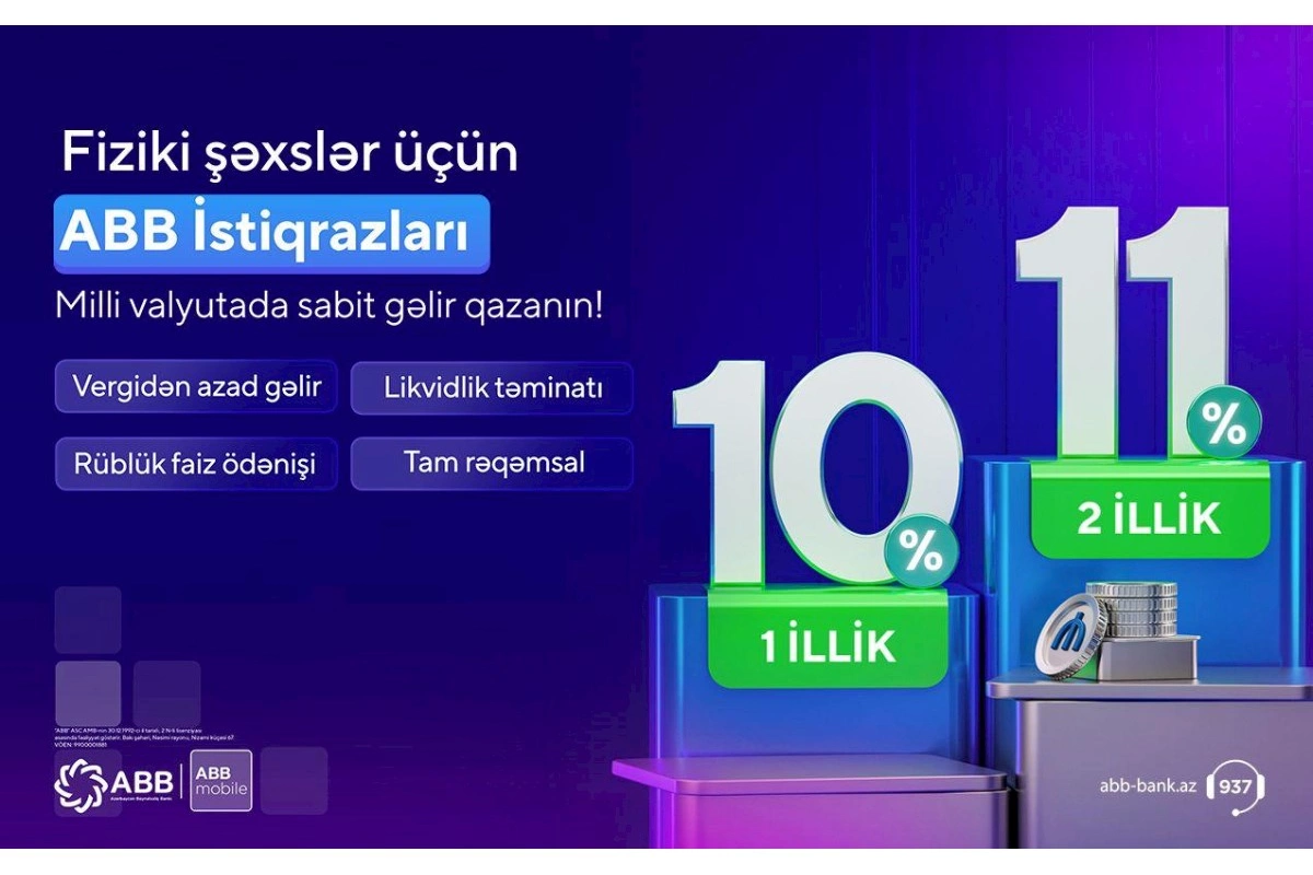 ABB-dən fiziki şəxslər üçün yeni məhsul — ABB istiqrazları!
