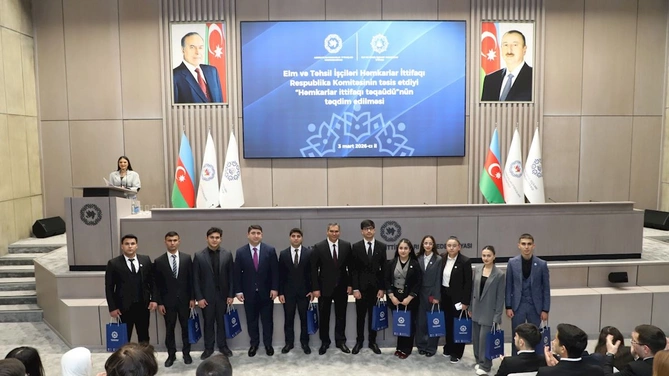 250 tələbəyə “Həmkarla İttifaqı Təqaüdü” təqdim olundu — FOTOLAR