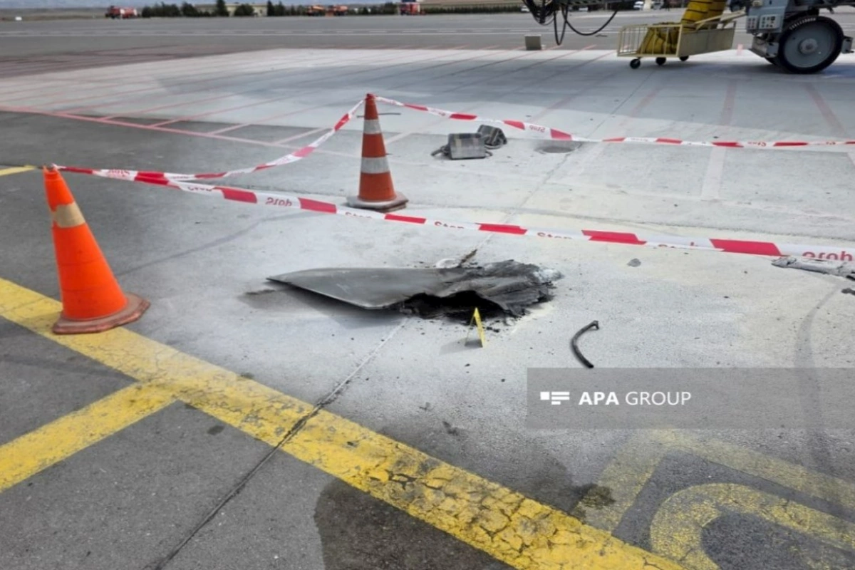 İranın dron zərbələri nəticəsində Naxçıvan aeroportunun uçuş-eniş zolağına da zərər dəyib — FOTOLAR