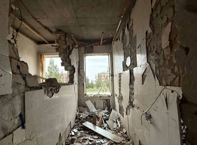 Naxçıvanda PUA yaşayış evinə düşdü: Dağıntı var — FOTOLAR