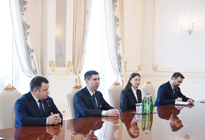 Prezident Moldova XİN rəhbərini qəbul etdi — FOTOLAR Prezident Moldova XİN rəhbərini qəbul etdi — FOTOLAR