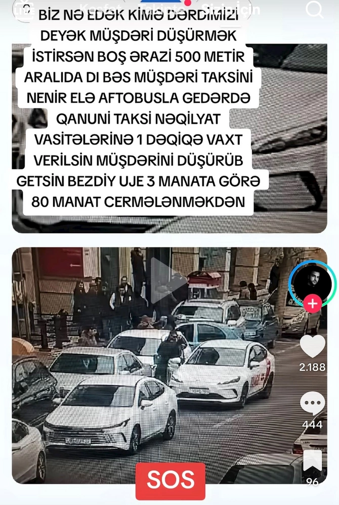 Taksi sürücüləri AYNA-dan narazılıq edir — “Müştəri düşürüb mindirə bilmirik” (FOTO)