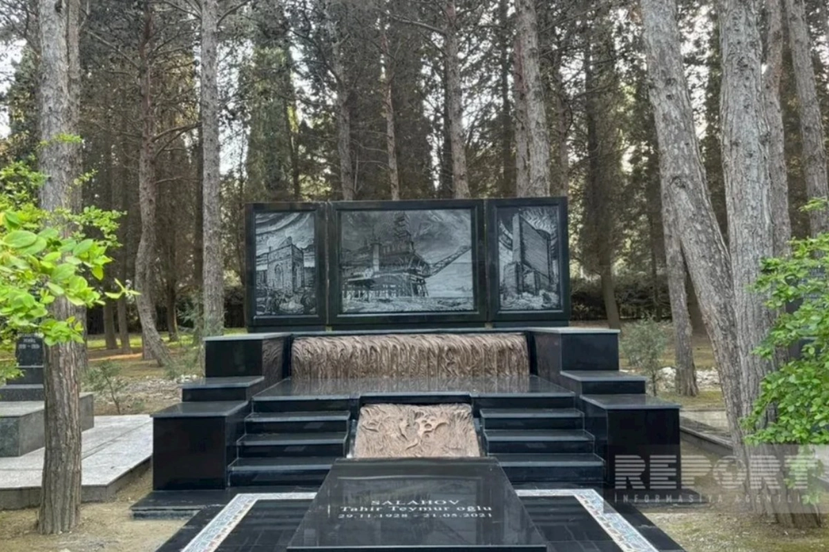 Xalq rəssamı Tahir Salahovun qəbirüstü abidəsi ucaldılıb — FOTOLAR