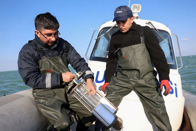 ADSEA və DİN tərəfindən Xəzər dənizində birgə monitorinq və nəzarət tədbirləri həyata keçirildi — FOTOLAR