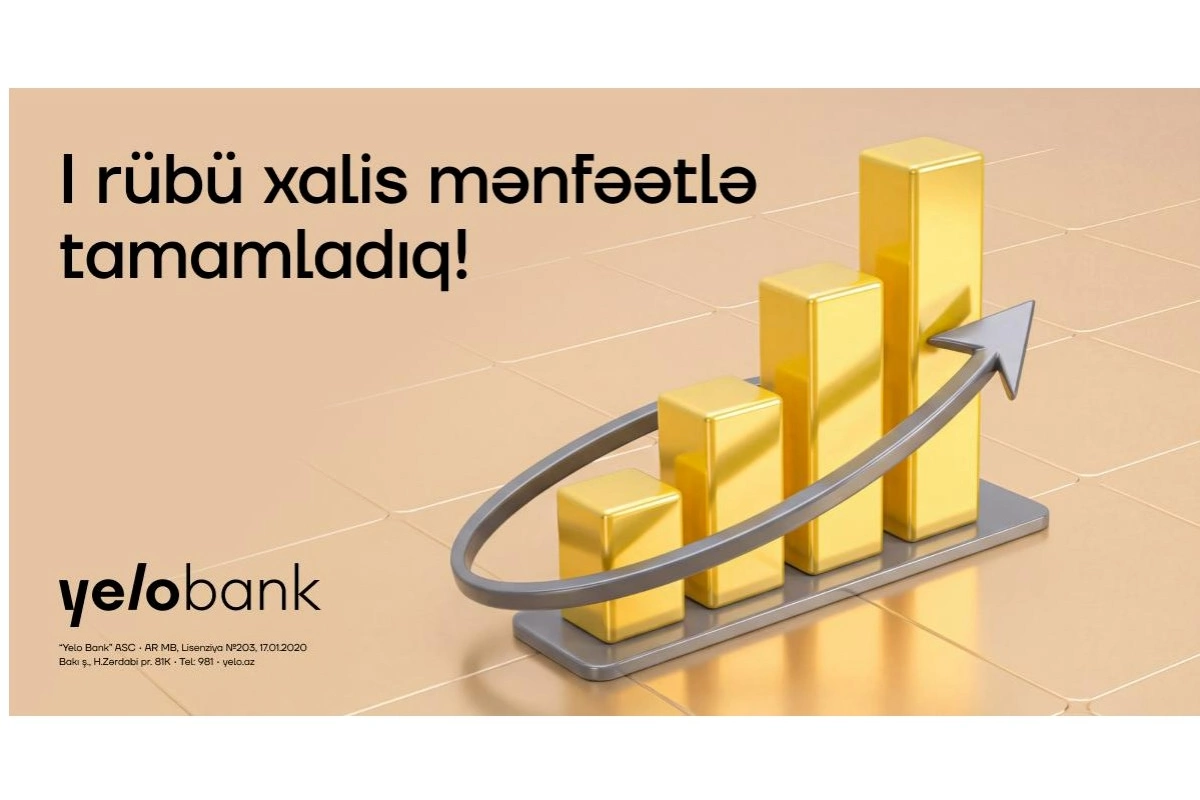 Yelo Bank ilk rübdə faiz gəlirlərini 25% artırıb