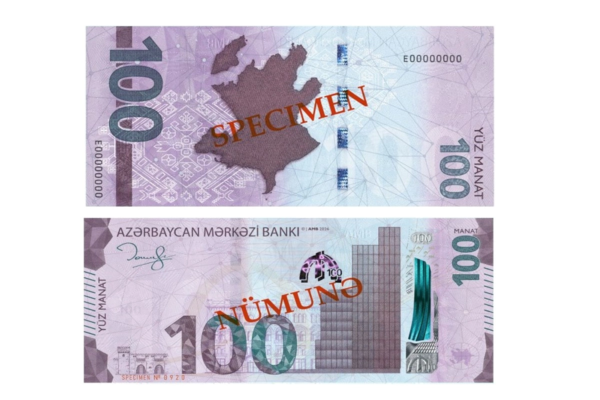 Azərbaycanda 100 manatlıq əskinazlar yenilənir