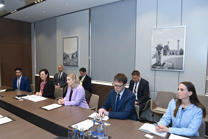Azərbaycanla ABŞ arasında Strateji Tərəfdaşlıq Xartiyasının icrası üzrə məsələlər müzakirə olunub — FOTOLAR