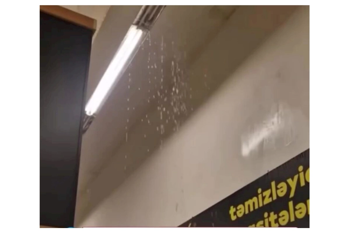 Bakıda məşhur supermarketi SU BASDI — VİDEO