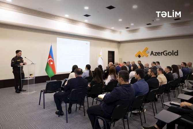 “AzerGold”da fövqəladə hallarda davranış qaydalarına dair tədbir keçirilib — FOTOLAR