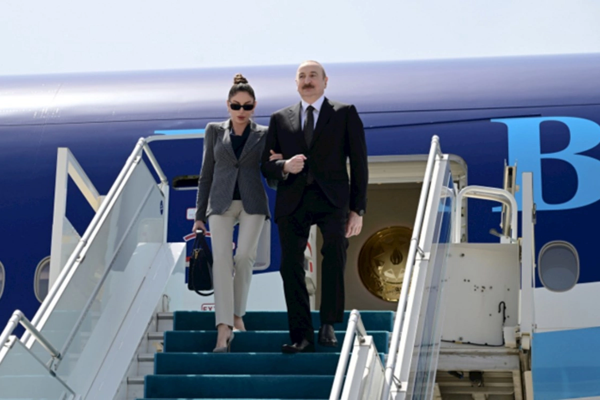 Prezident və birinci xanım Türkiyəyə səfərə yollandı — FOTOLAR