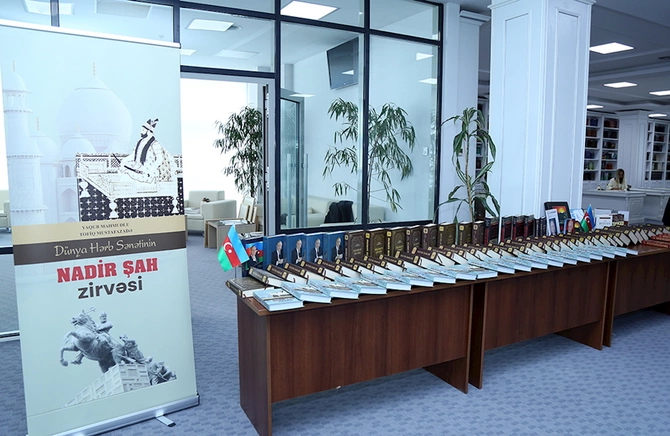AMEA-da “Dünya hərb sənətinin Nadir şah zirvəsi” kitabının təqdimatı olub — FOTOLAR