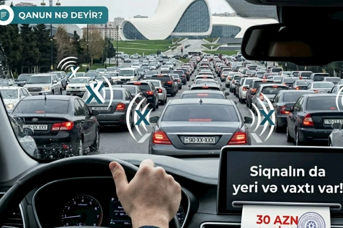 Tıxacda siqnal verməyə görə cərimə oluna bilərsiniz — Qanun nə deyir? (VİDEO)