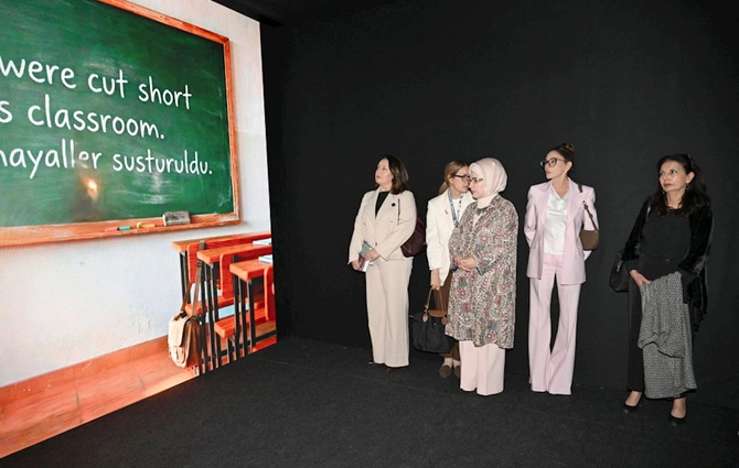 Mehriban Əliyeva Antalyada Fələstinlə bağlı paneldə iştirak etdi — FOTOLAR