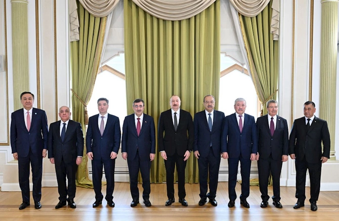 Prezident TDT dövlətlərinin hökumət başçılarını qəbul etdi — FOTOLAR (YENİLƏNİB)
