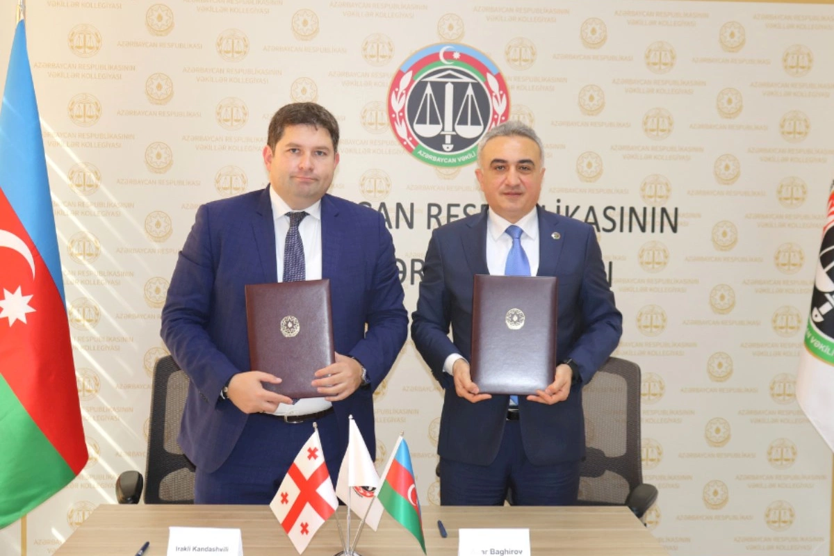 Gürcüstan Vəkillər Kollegiyasının sədri Azərbaycana rəsmi səfər edib — FOTOLAR