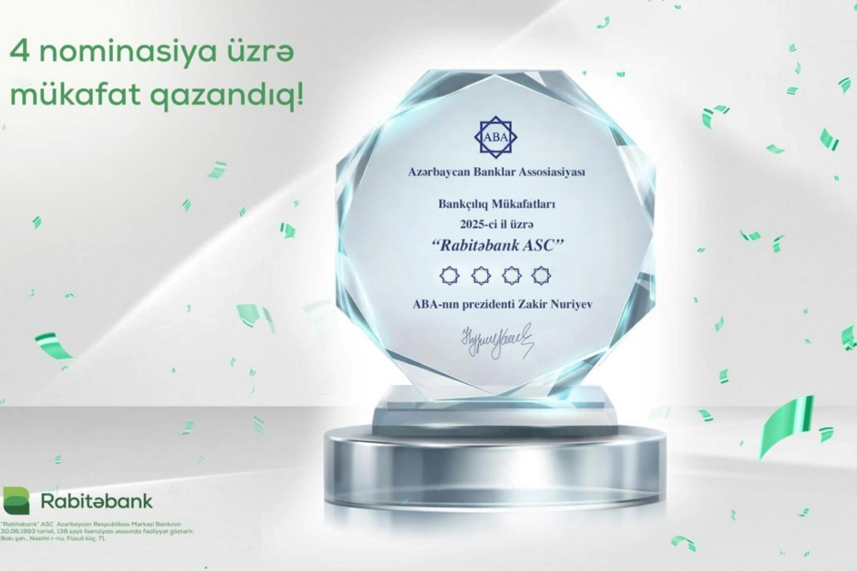 Rabitəbank 4 nominasiya üzrə “Bankçılıq Mükafatları — 2025”in qalibi olub