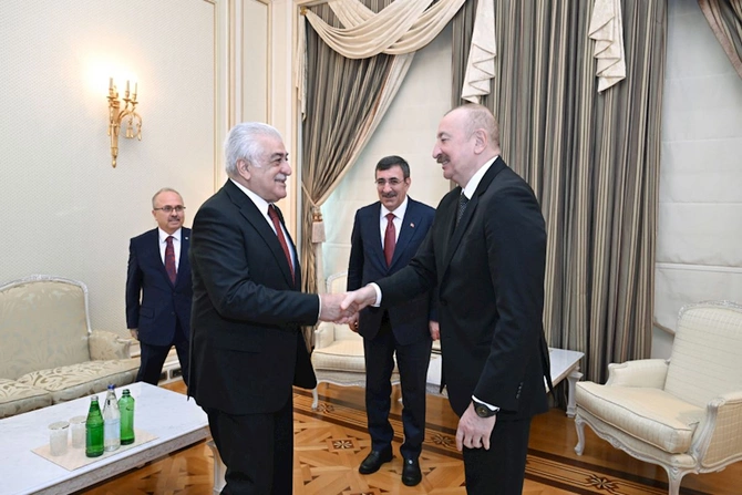 İlham Əliyev Cevdet Yılmazı qəbul etdi — FOTOLAR