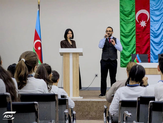 ADY Xırdalan şagirdlərinə təhlükəsiz hərəkət mövzusunda təlim keçdi — FOTOLAR